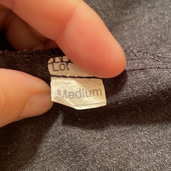 Charcoal grey top; adjustable straps; stretchy; unzips on back; size medium - Picture 5 of 5